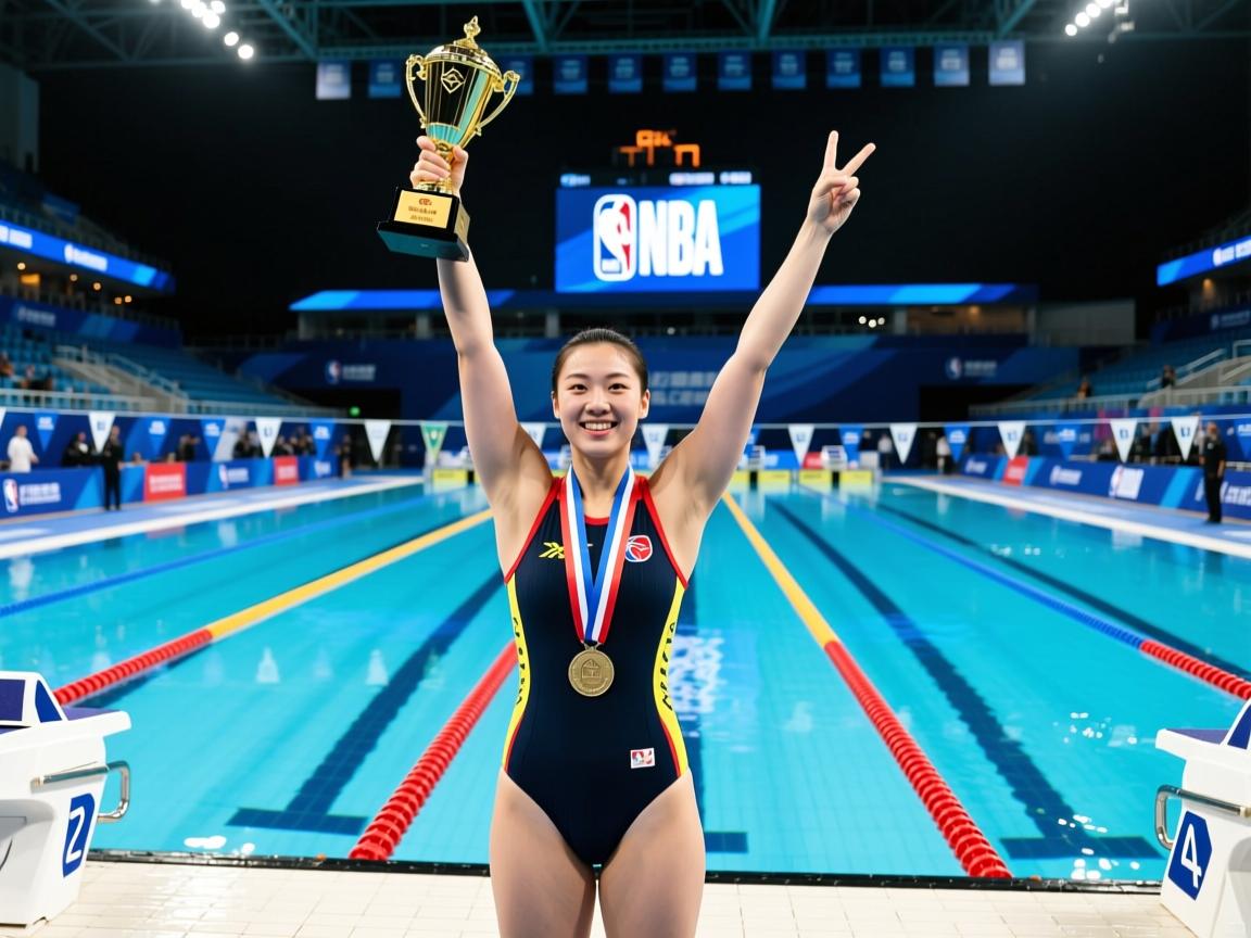 游泳比赛新晋女子夺冠，绝对实力！  第3张